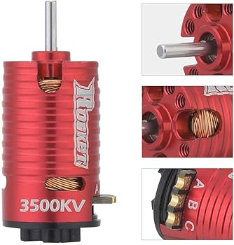 MINI アンプ 赤ブラシレスモーターセット Amazon.co.jp: MINI-Z ロケットブラシレスモーター 3500KV 2Poles 1/24