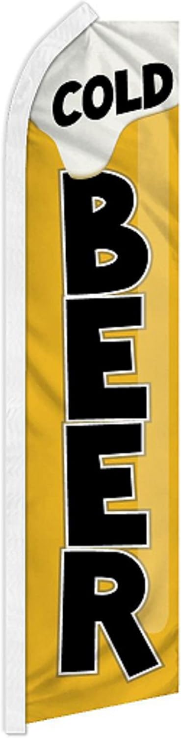 Beer Alcohol Liquor Wine Party Business Flags (Liquor Super Flag & Pole Kit)