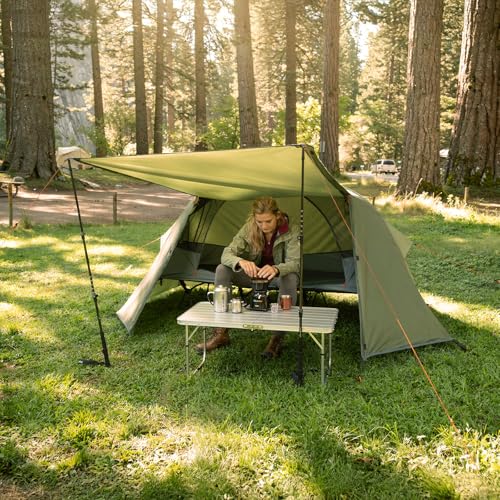 Night Cat Cot Tent Combo: Carpa elevada para 1 persona impermeable con vestíbulo para camping miniatura 3