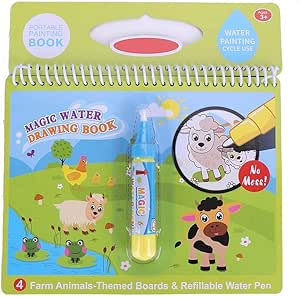 Wasser Malbuch Doodle Magisch Tragbar Wasserstift Kinder Wassermalbuch