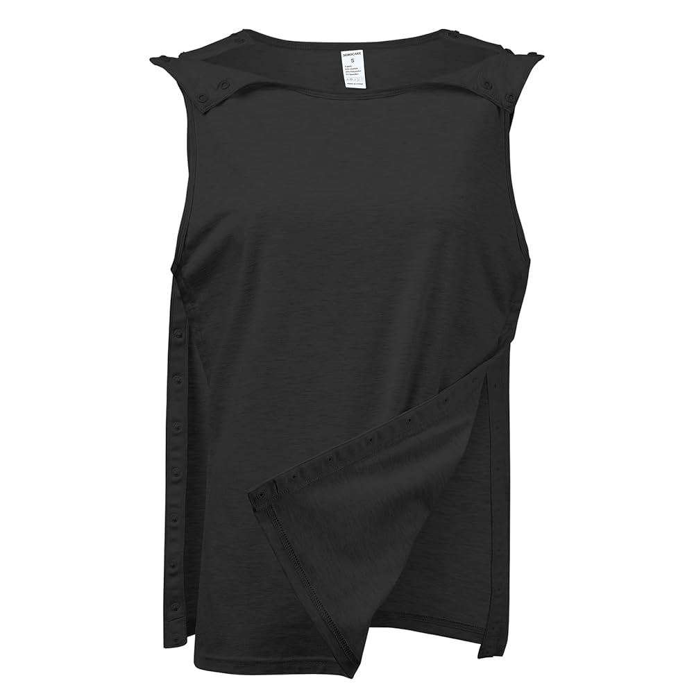 トップス Surgery sleeveless Post Shoulder Surgery Shirts Men Women Post OP Surgical Tank