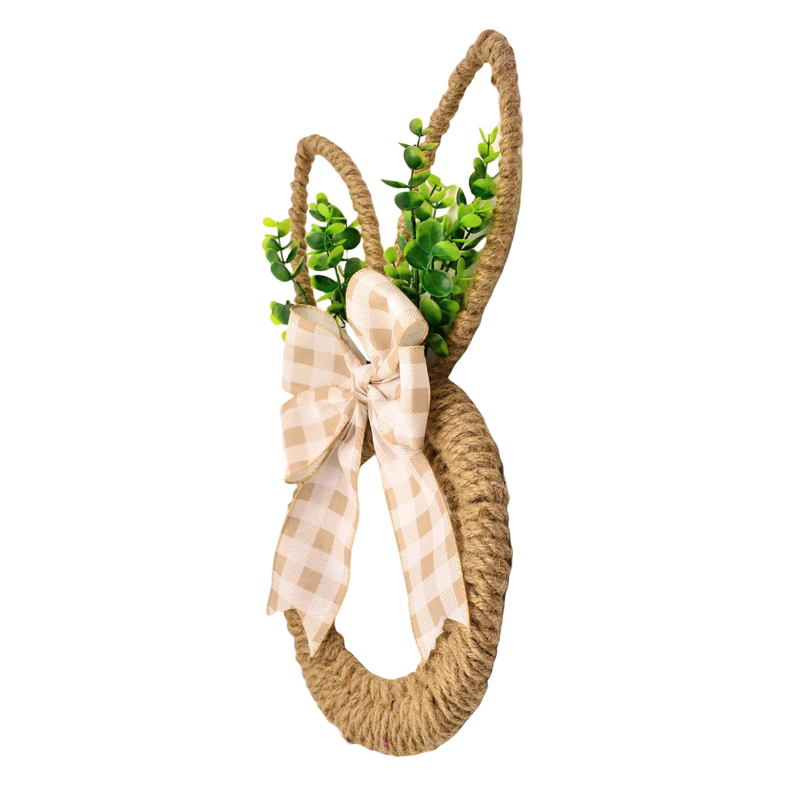 Kalttoy Multicolor Easters Themed Florals Garlands Cartoon Rabbits Shaped Wreath For Front Door Or Wall Decoration Seasonal Accessory Front Door Easters Wreath
