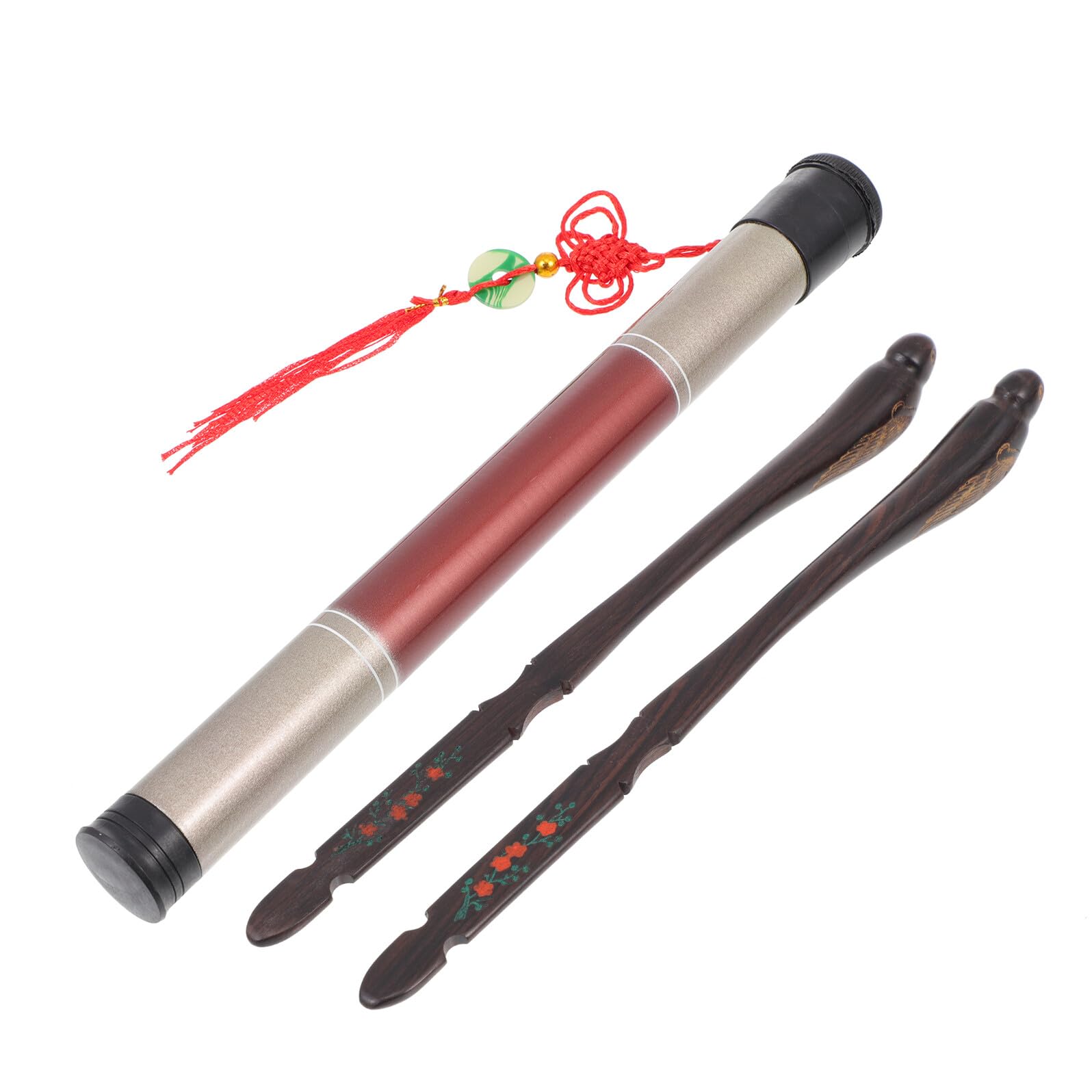 BESTonZON Martelletti Lisci a Dulcimer Ebano in di Piccolo Forma e Strumenti Animale con Secchio, Set di 1 Coppia Efficienti Nero Praticare