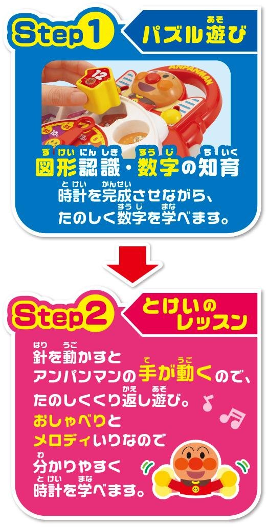Amazon | アンパンマン パズルではじめるおしゃべり知育とけい | 知育