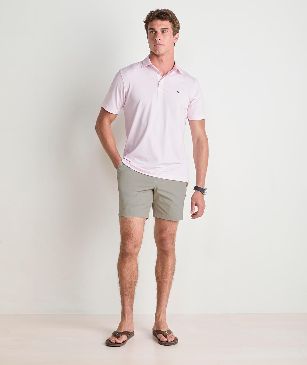 Vineyard Vines Mens St. Jean Stripe Sankaty Performance Polo - Image 2