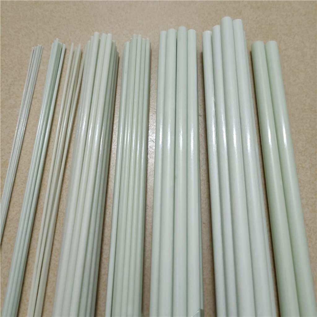 Barre Tonde In Plastica In Fibra Di Vetro Lunghezza Asta 500 Mm, Barre In Fibra Di Vetro Barre Tonde In Plastica Barre Tonde In Plastica, For Modellismo Strutturale E Architettonico Fai Da Te Bianco (