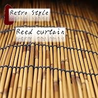 Vista 2 de Persiana de bambú inalámbrica para ventanas, persianas de bambú de 34 pulgadas de ancho, persiana enrollable para ventana con filtro de luz