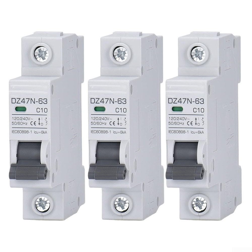 Disyuntor C20 tipo C de 20A y 120/240V MCB monofásico para cuadros eléctricos y energía solar