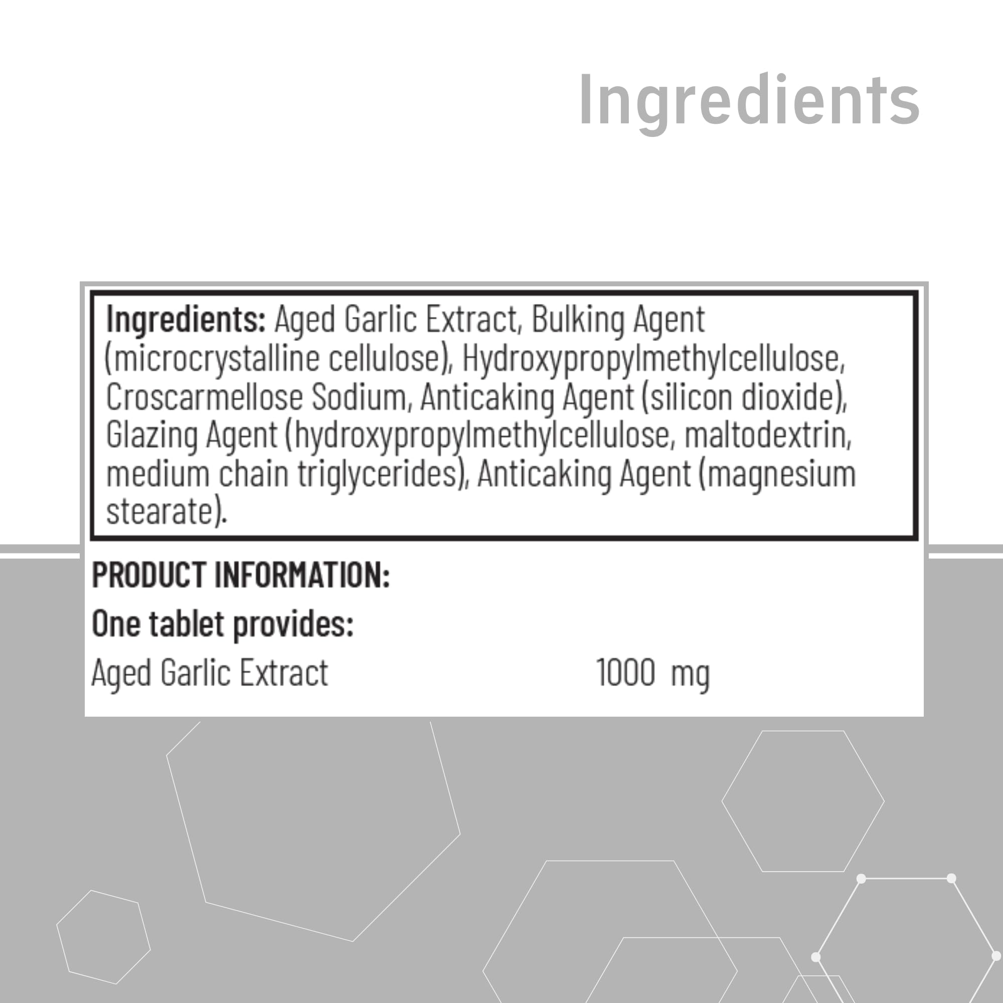Quest Suche Kyolic Knoblauch 1000mg 60 Tabletten, 100 g