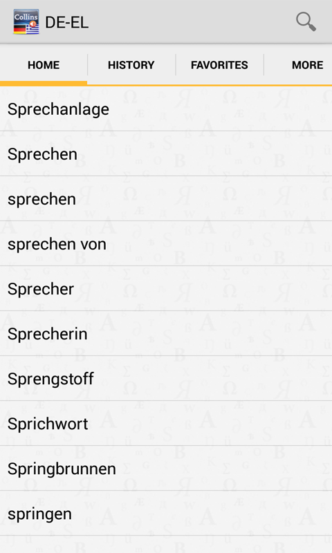 German Greek Audio Collins Mini Gem German-Greek & Greek-German Dictionary - App on ...