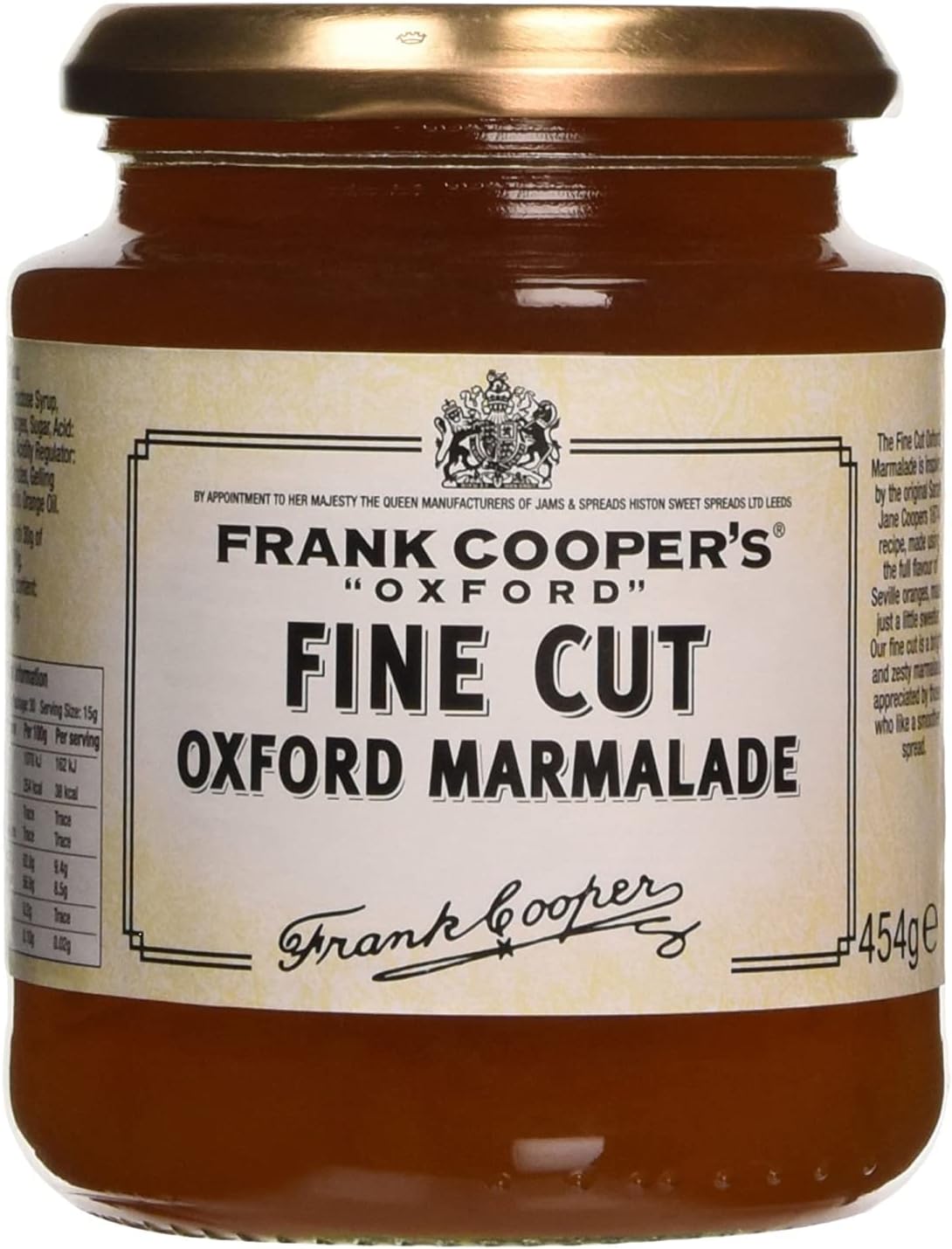 Frank Cooper's Original Oxford Fine Cut Marmalade, 454g