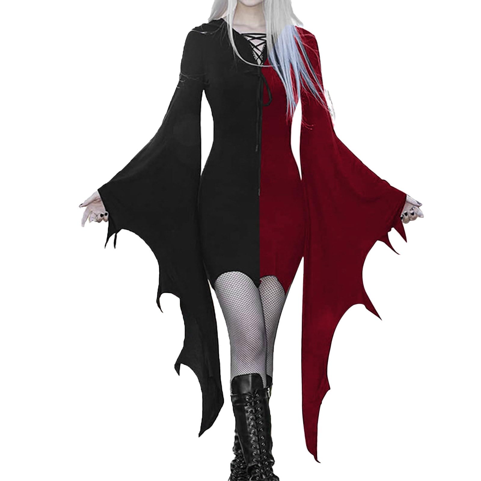 Robe maxi avec lacets réglables pour morphologie sculptée - 6