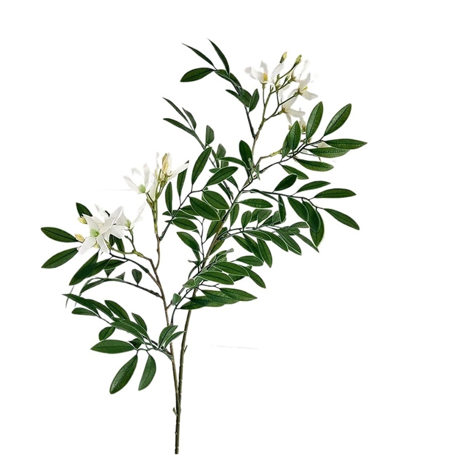 Casetlong 5Pcs Artificial Flower Home Decoration Ornaments Wedding Arrangement Party Table Floral(White)