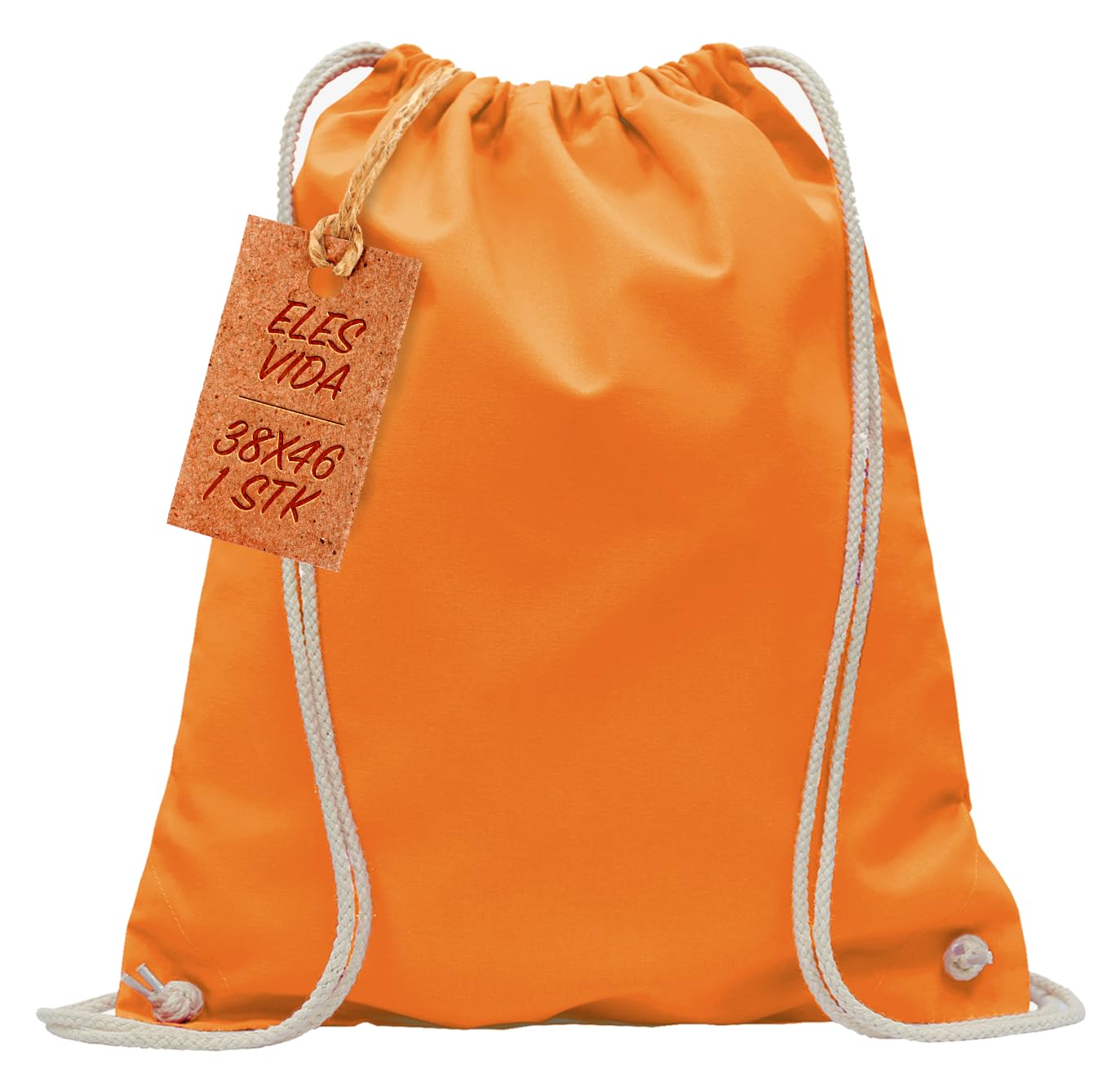 ELES VIDA Bolsa de Deporte de algodón, Certificado Oeko-Tex, Bolsa de Cuerdas, Bolsa de Gimnasia — view 10