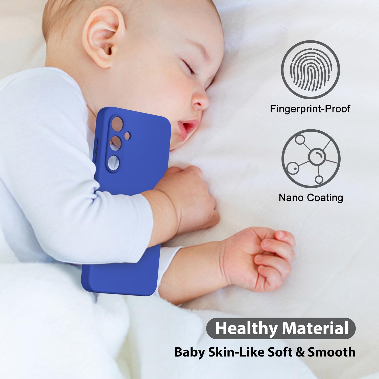 oakxco for Samsung Galaxy S24 Ultra Phone Case Liquid Silicone, Thin Slim Soft Rubber Gel TPU Plain Simple Cover for Women Girl Cute, Matte Solid Color, Brown Khaki Nude — view 783