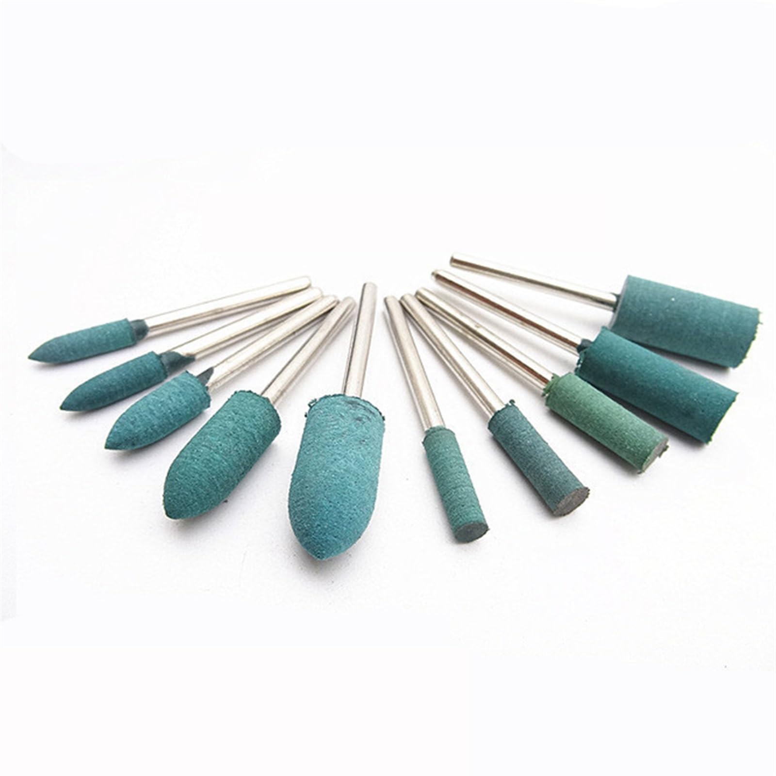 Utensili per Mole Lucidanti, Dischi Lamellari 100 Pezzi Mola Abrasiva per Lucidatura con Gambo da 3 Mm/6Mm(Cylinder)/100Pcs