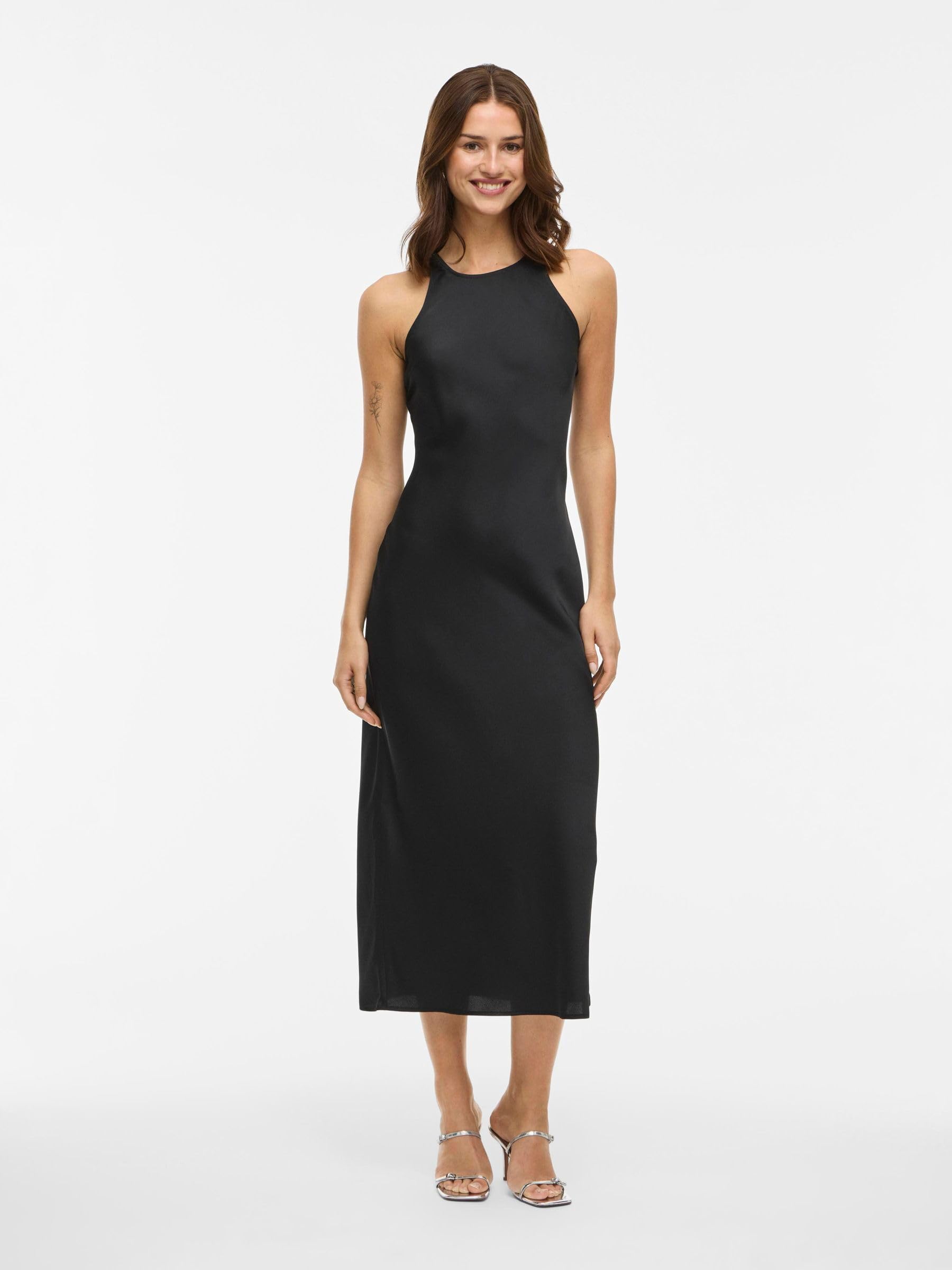 Vila Viravenna S/L Ankle Dress - Noos/Dc Viravenna S/L - Abito alla Caviglia Donna (Pacco da 1)