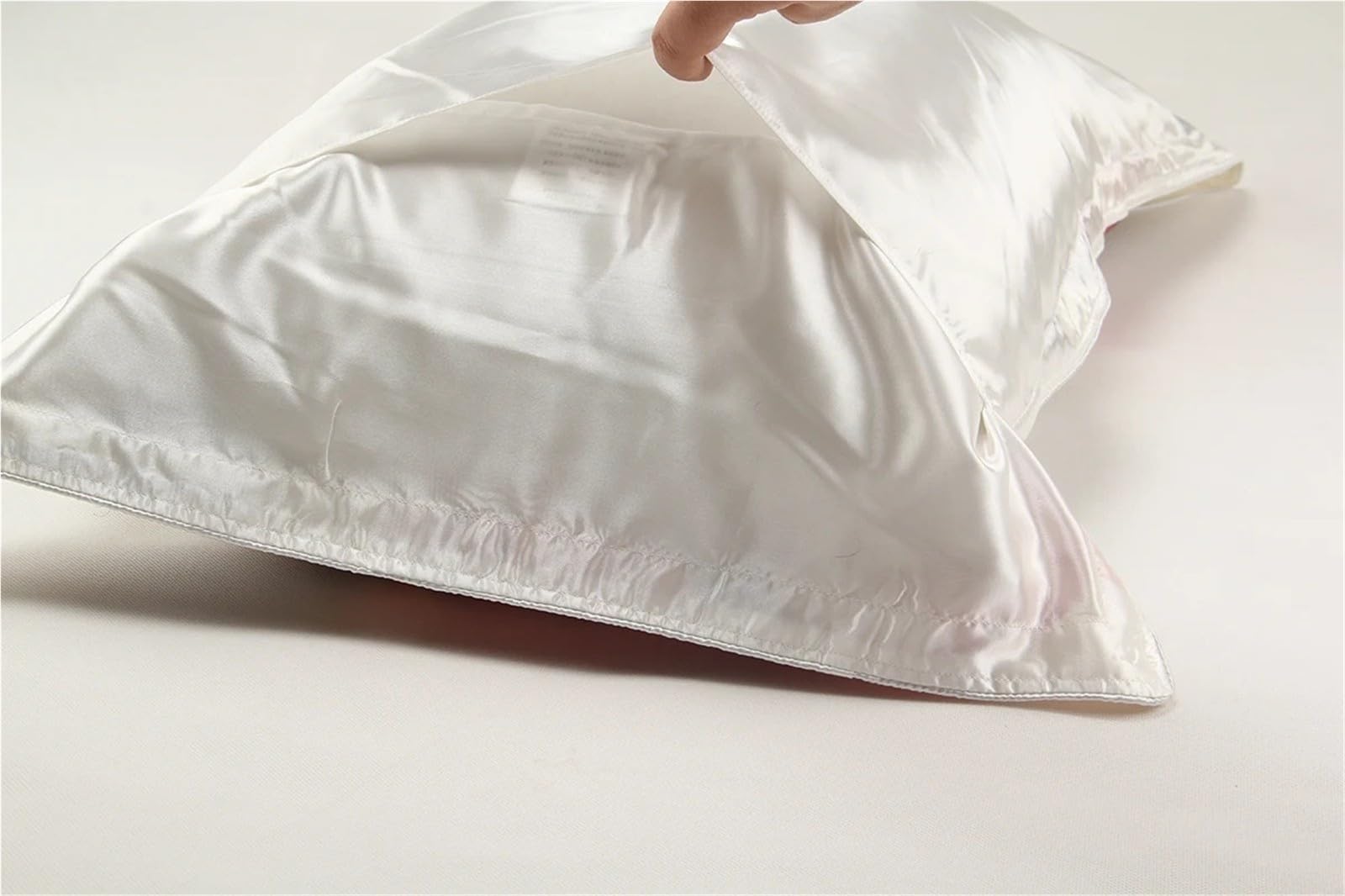 Federa for cuscino stampata floreale con giglio in seta di gelso, chiusura a busta(51x66cm)