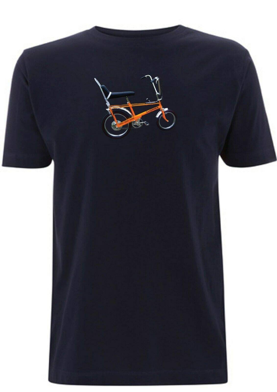 Time 4 Tee Raleigh Chopper Inspired MK1 T Shirt Cycling 1970s Vintage Bike BMX Classic Ride Retro Bicycle collectable 70's Gift (Medium, Navy Blue)