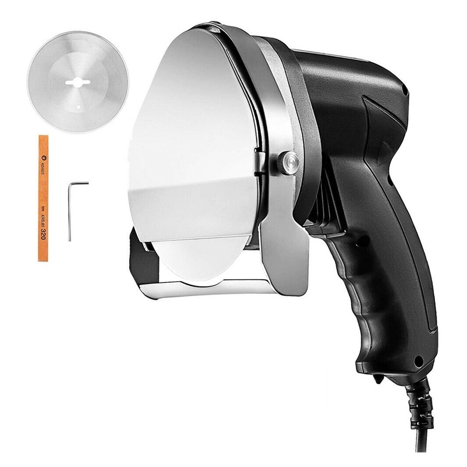 Krajalnica do kebaba 0-8mm Elektryczny bezprzewodowy nóż do kebaba 2 ostrza Krajalnica do shawarmy Komercyjna maszyna do krojenia mięsa pieczonego gyros(Electric Slicer)