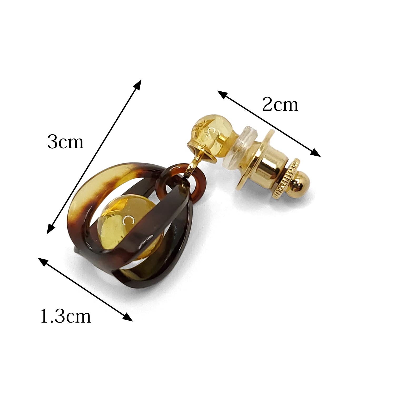 Amazon.co.jp: 国産 ブローチ 琥珀 本鼈甲(べっこう) カゴ 茨布 なにわ 