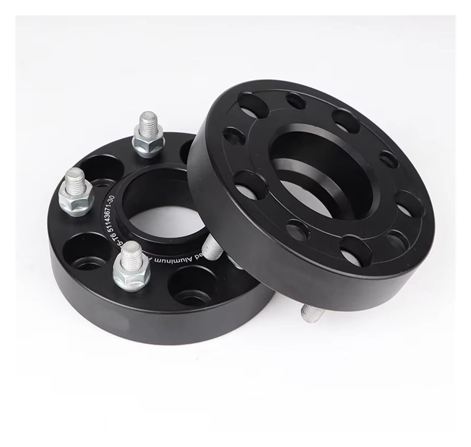 Entretoises Roue Pour Ford Pour Mustang M1/2 Ou M14x1.5 2 Pièces 15-50mm PCD 5x114.3 CB 70.6mm Adaptateur D'espacement Roue Bride 5 Cosses Élargisseurs de Voie(2PCS 45MM 1-2)
