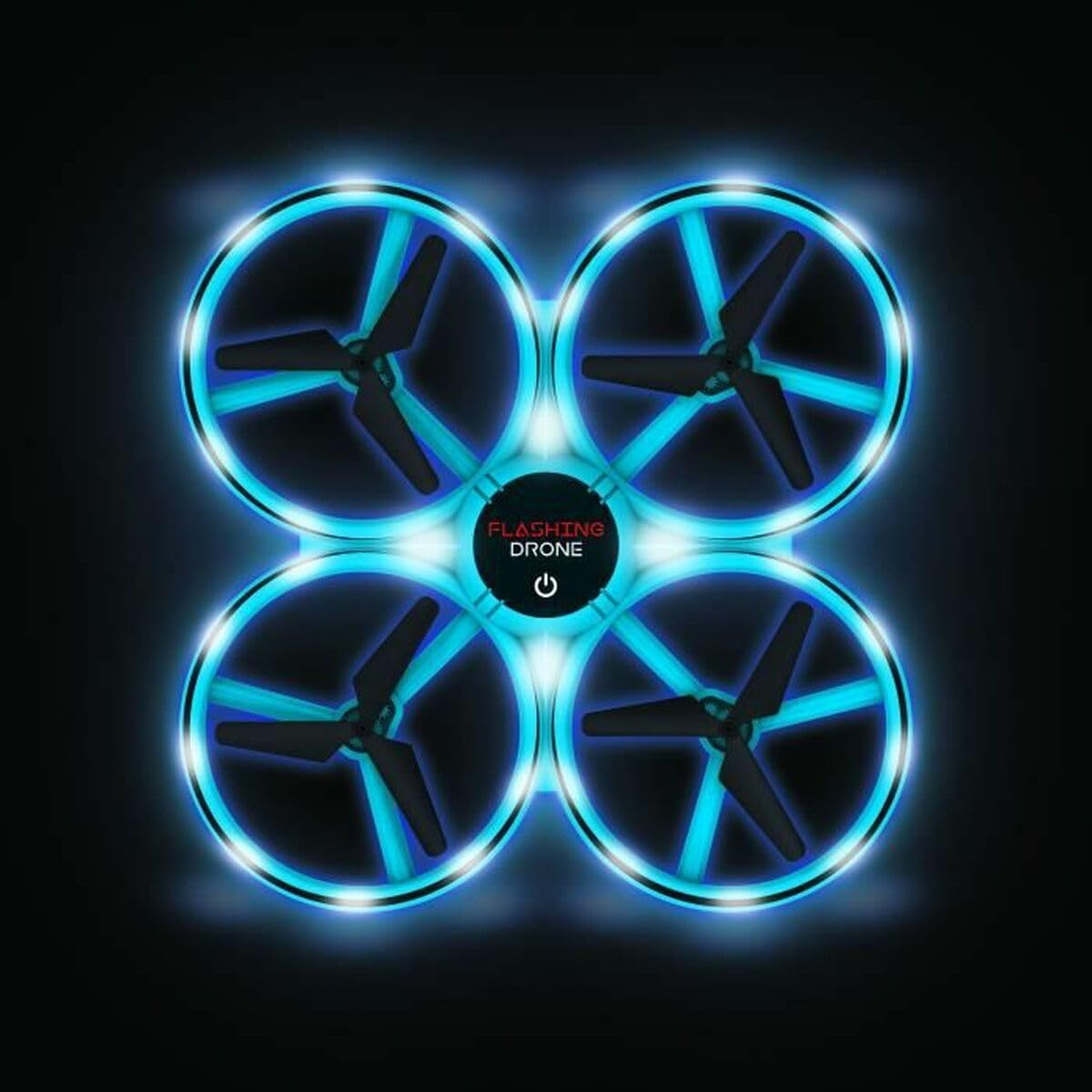 FLYBOTIC - Blinkende Drohne Fernbedienung Leuchtende LED - Doppelfernbedienung-360 ° Blinken - Reichweite 30 Meter - Spielzeug für Kinder - Spielzeug für Kinder und Erwachsene ab 8 Jahren