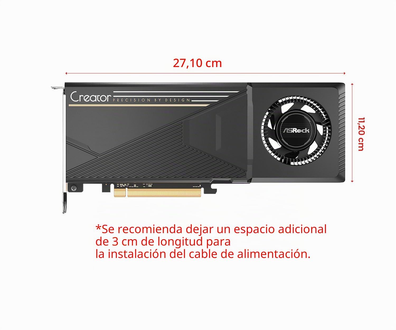 ASRock Intel ARC Pro B60 Creator - Tarjeta gráfica de 24 GB, Arquitectura Intel Xe2-HPG, 24 GB GDDR6, PCIe 5.0, 4 Puertos DisplayPort 2.1, diseño de Ventilador, refrigeración silenciosa de 0 dB
