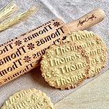 Personalized KID Rolling Pin with NAME. Embossing rolling pin. Kids Baking Rolling Pin. Pretend Kitchen Play