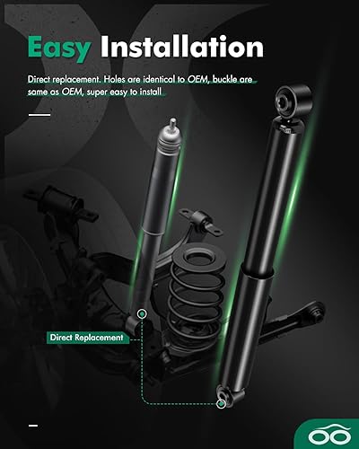 Miniatura 6 de SCITOO - Amortiguador trasero para Dodge se adapta a 2002-2007 para Dodge para Ram 1500,2003-2010 para Dodge para Ram 2500,2003-2007 para Dodge para