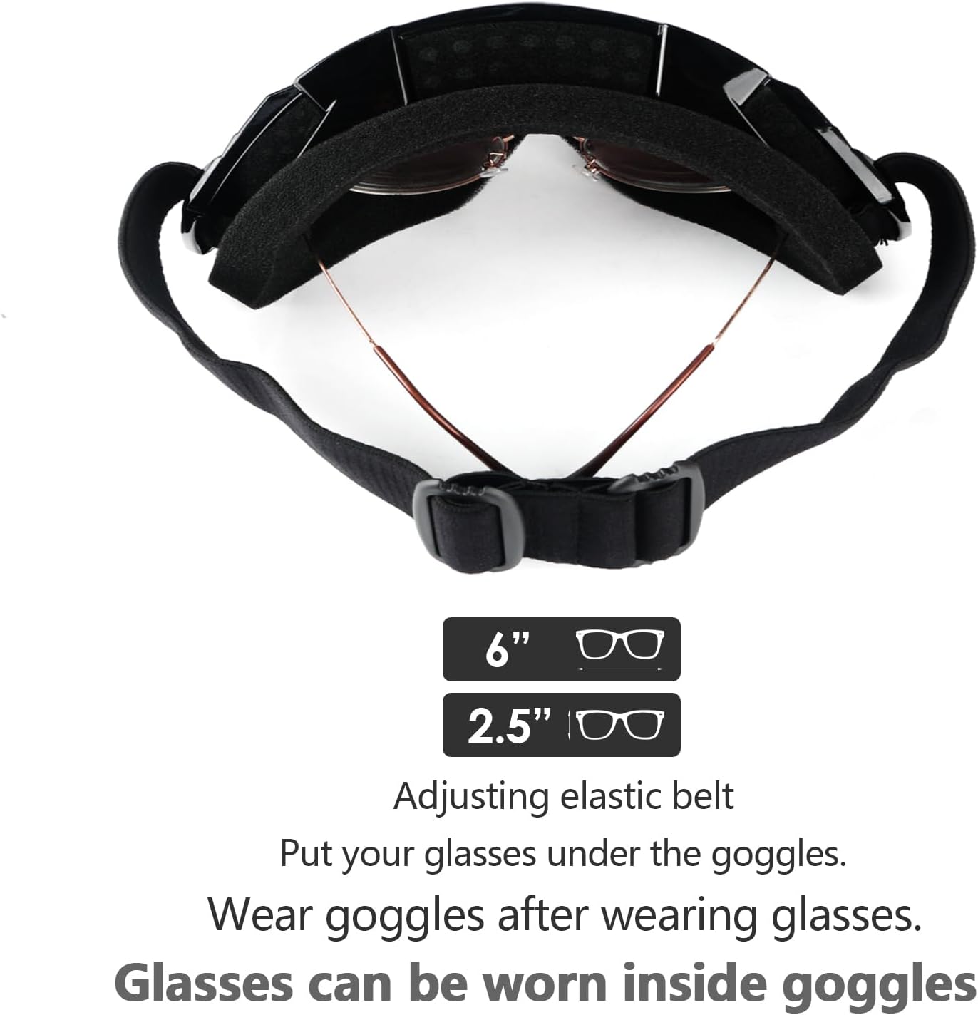 Motorcycle Goggles ATV Dirt Bike Anti Scratch Motocross UV400 Protect Bendable Eyewear Off Road Dust proof Anti Fog Riding Goggles with Adjustable Strap &Color Lens - Image 7