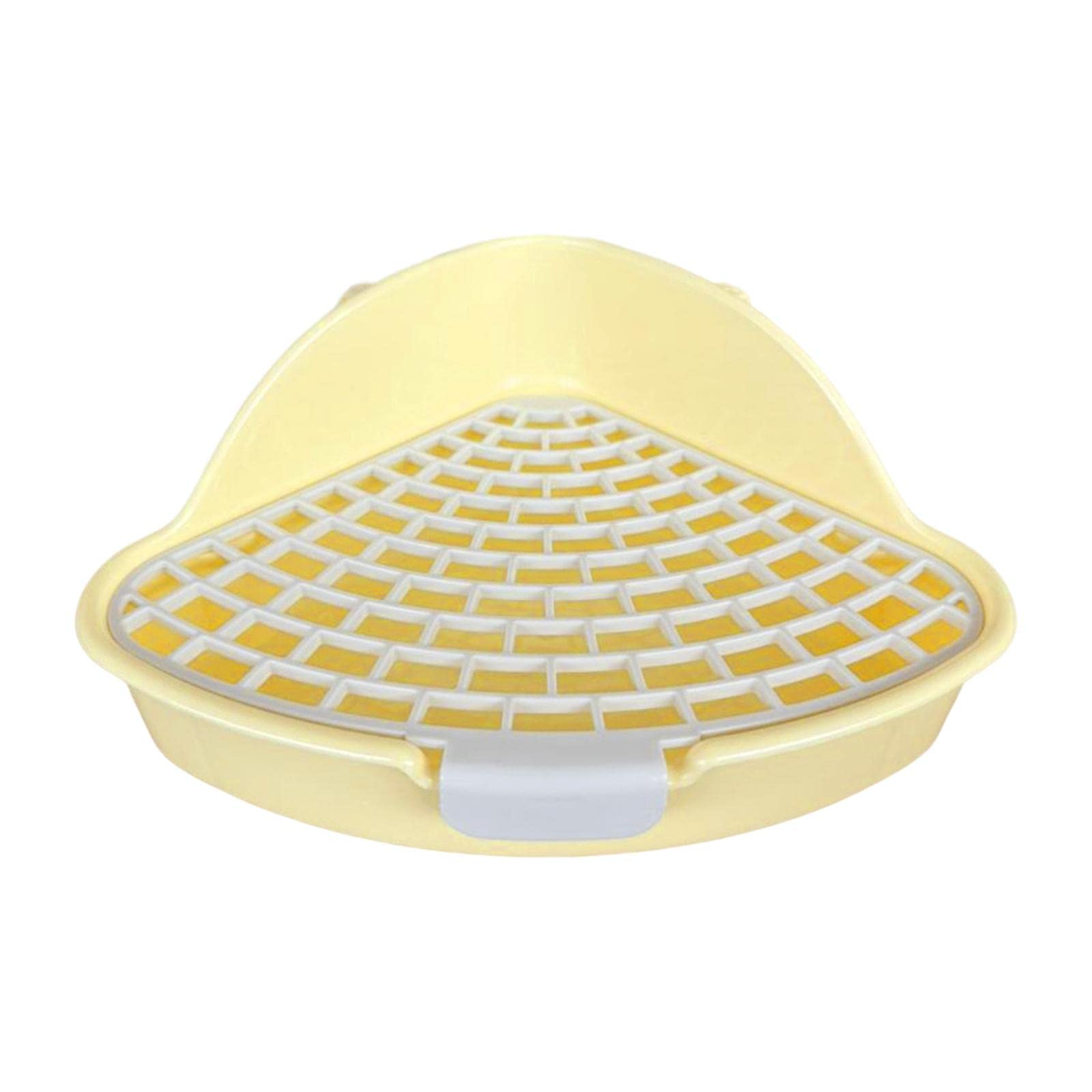 THE STYLE SUTRA® Medium Rabbit Litter Box Potty Triangle with Grid for Chinchilla Rabbit Yellow | 1 Rabbit Litter Tray (B0DCCYTBL4) Amazon Price History, Amazon Price Tracker