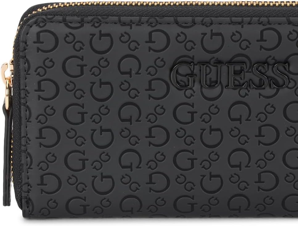 GUESS Factory Bowie Debossed Logo Zip-Around Wallet