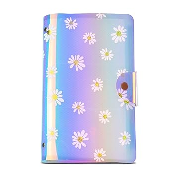 CAIUL Compatible 96 Pockets Mini Wallet Photo Album with PU Leather Cover for Fujifilm Instax Mini 11 9 8 8+ 70 7s 90 25 26 50s Films (Symphony Daisy)
