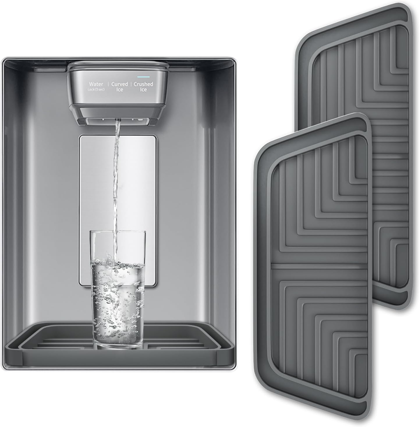 2 Pack Refrigerator Drip Catcher, LOPNUR Silicone