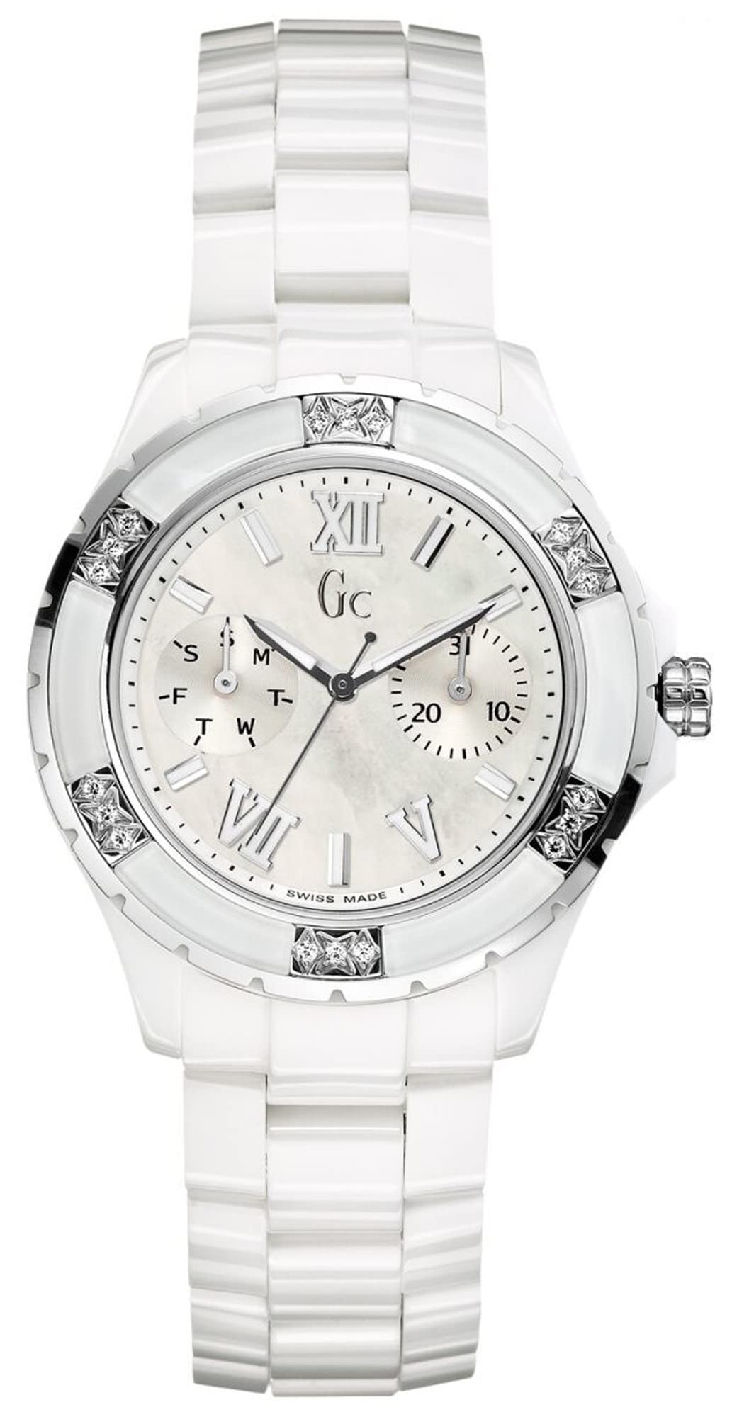 GC X69117l1s Reloj para Mujer Analógico de Cuarzo Suizo con Brazalete de Cerámica X69117L1S
