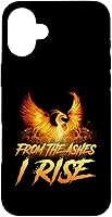 Vista 23 de Funda de regalo motivacional para iPhone 16 From the Ashes I Rise Phoenix Bird