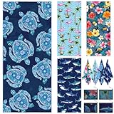 Ovveroche 4 Pack Microfiber Beach Towels, 71' x 32', Animal Print, Colorful, Lightweight, Quick Dry, Sand Free, Suitable for Travel, Swimming, Camping, Cruise Ship Vacation