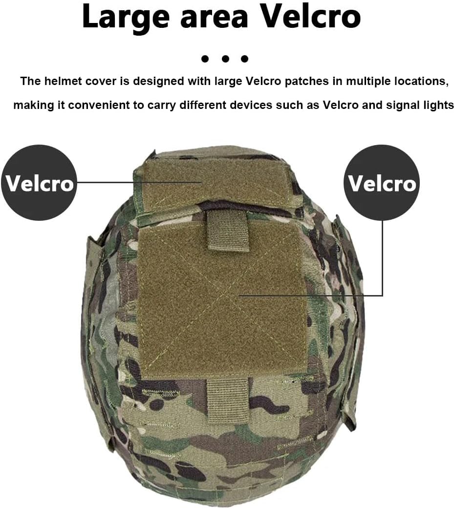 AZB Tactical Airsoft Helmet Cover with Counterweight Bag for MICH 2000 Ver2/ACH Helmet