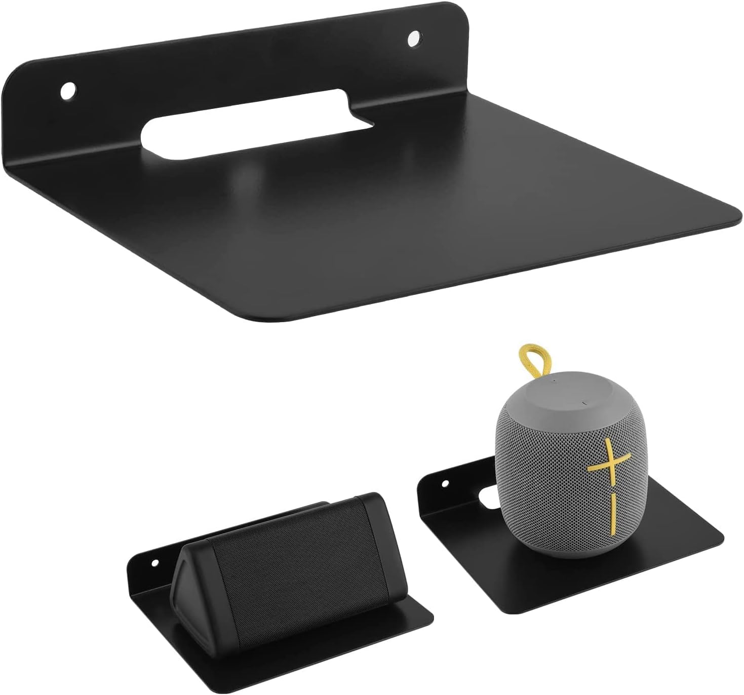 Gadget Gear Small Wall Shelf Speaker Stand, Small Shelf