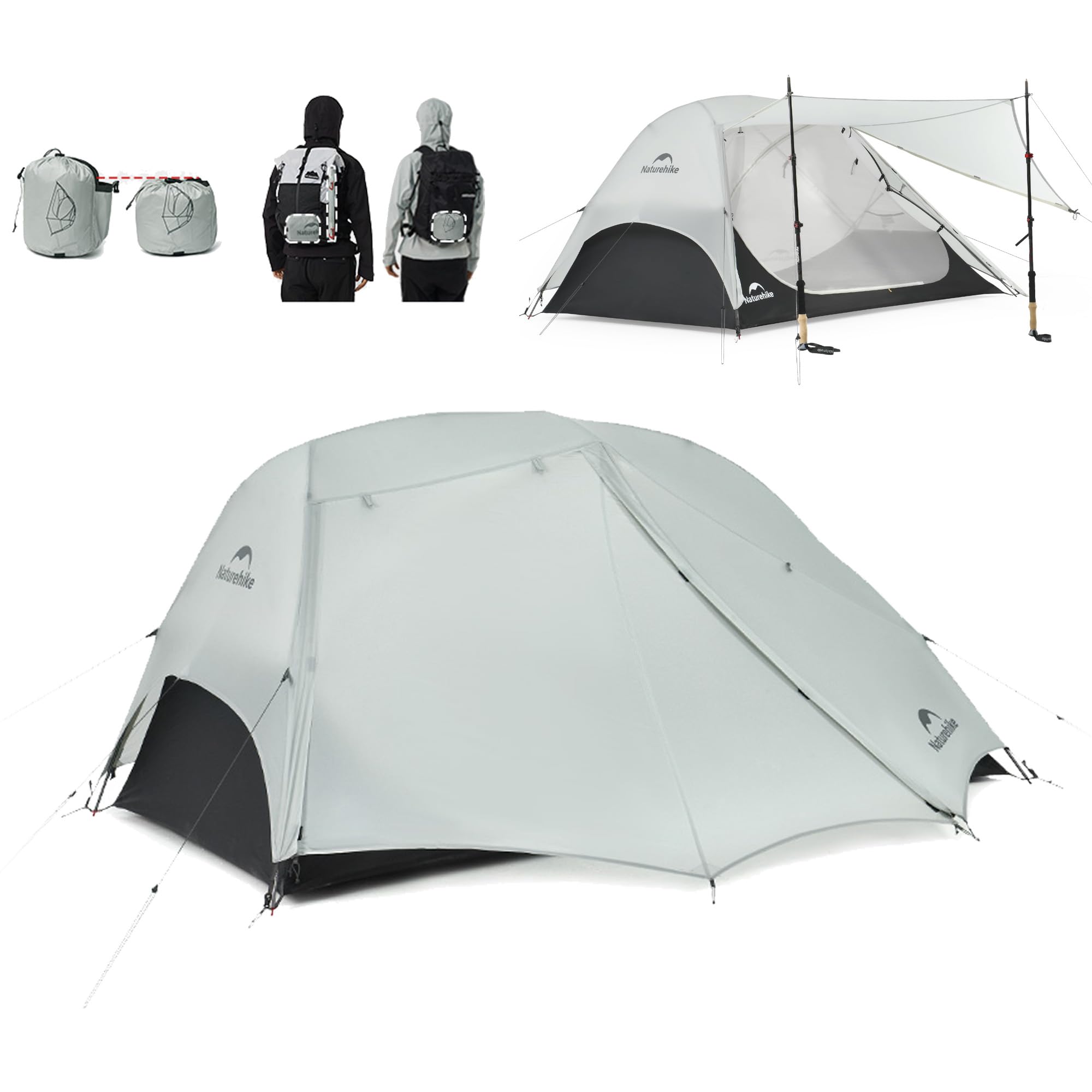 Amazon.co.jp: Naturehike超軽量2人用バックパックテントハイキング用