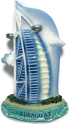 Tiny Burj Al Arab Jumeirah en Dubai, Emiratos Árabes Unidos Emiratos Árabes Unidos Asia Occidental Atracciones Turísticas Resina Imán para