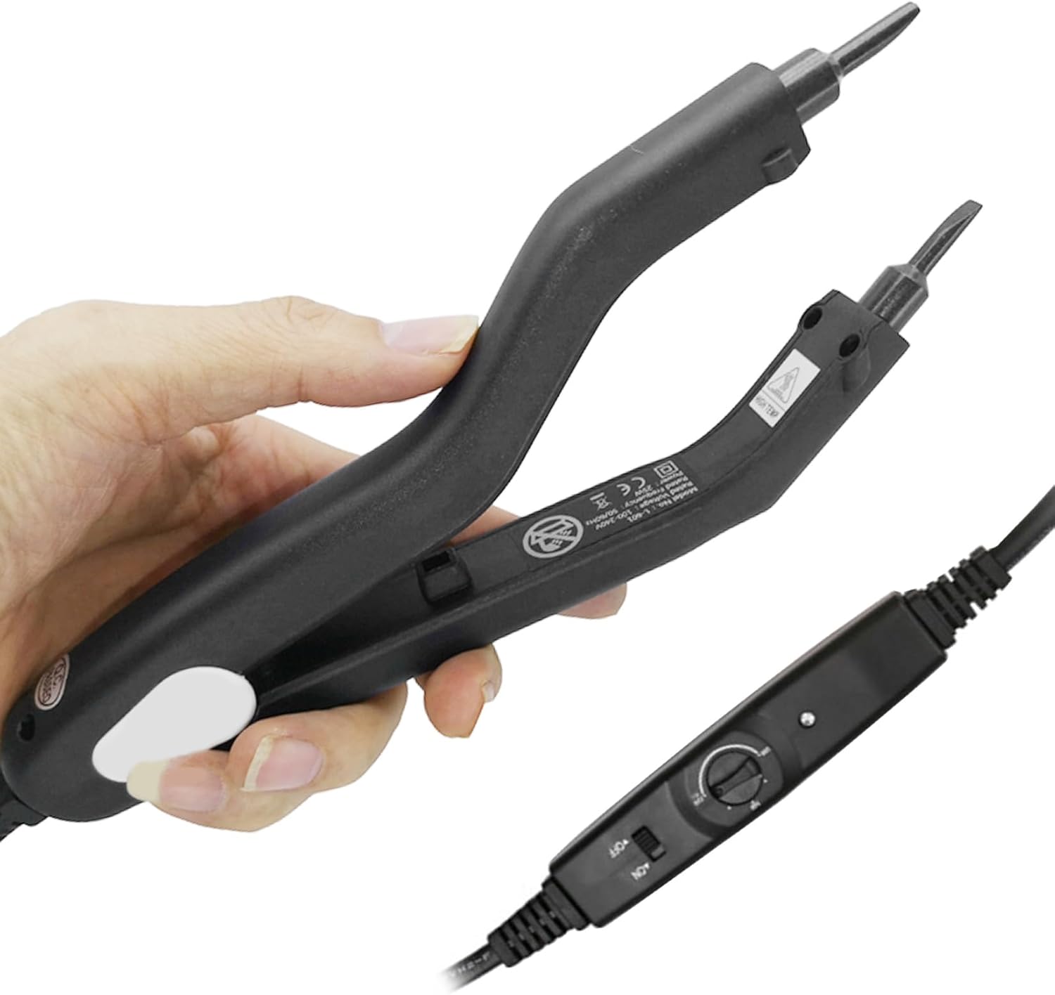 Professional K Tips Hair Extensions Tool Kit, Fusion Hair Extensions Adjustable Temperature, Ktip Extensions, Keratin Hair Extension Tools, Bonding Glue Melting Iron for C/U/I/Flat Tip