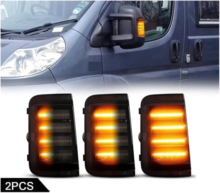 Car Turn Signal Light Dynamic Side Mirror Turn Signal Lights For Citroen For Jumper For Relay Rearview Mirror Turn Flash Lamp