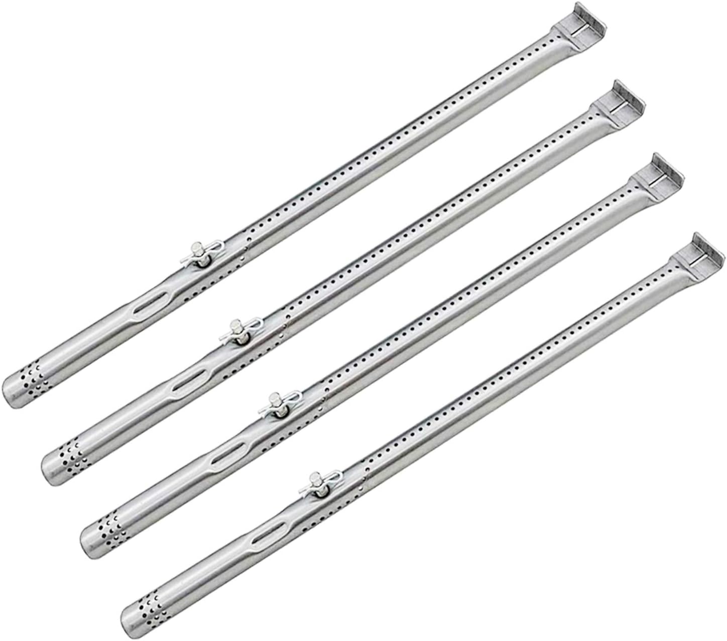 4-Pack 14 3/8 Inch Burner Replacement for Charbroil 463242715, 463242716, 463240015, 463240115, 463242515, 463276016, 463343015, Tube Pipe Burner Replacement Part