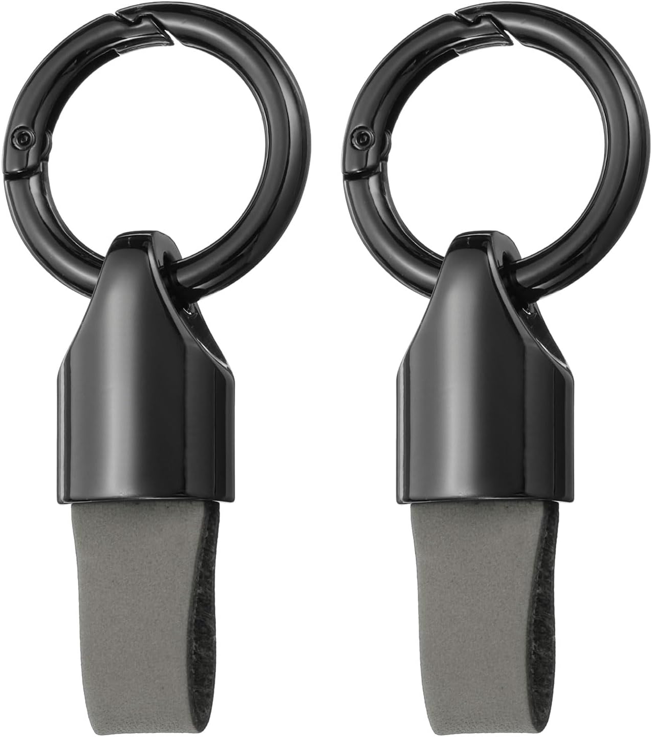 HARFINGTON Car Key Chain Ring Clip Small Leather Keychain Key Fob Key Fob Accessory with Keyrings for Home Car Keys