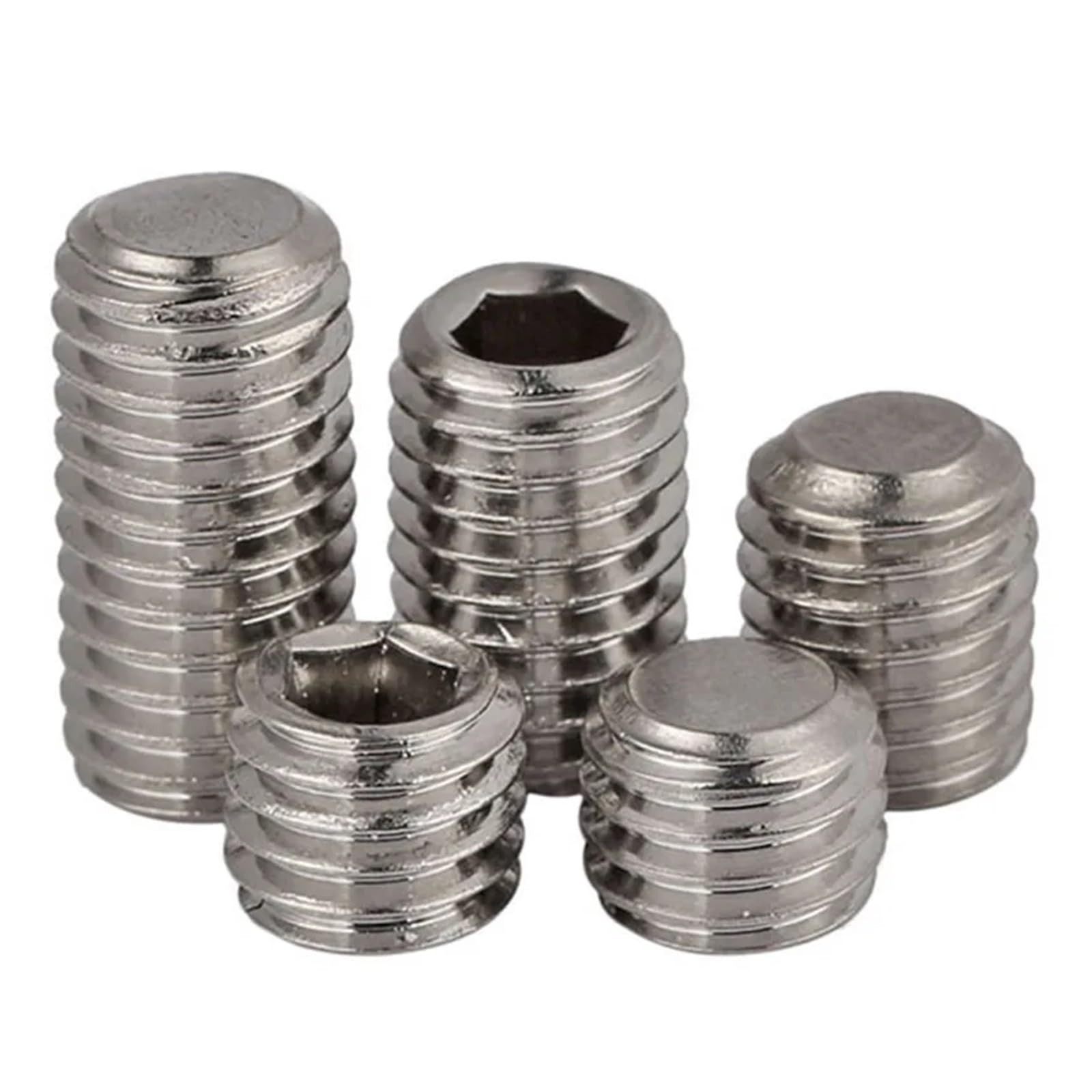 10-100 Sztuk M6 X 0,75 Mm 6 Wkręty Dociskowe O Drobnym Skoku ZESTAW GNIAZD 304 Stal Nierdzewna DIN 913(M6X0.75X10mm-100pcs)