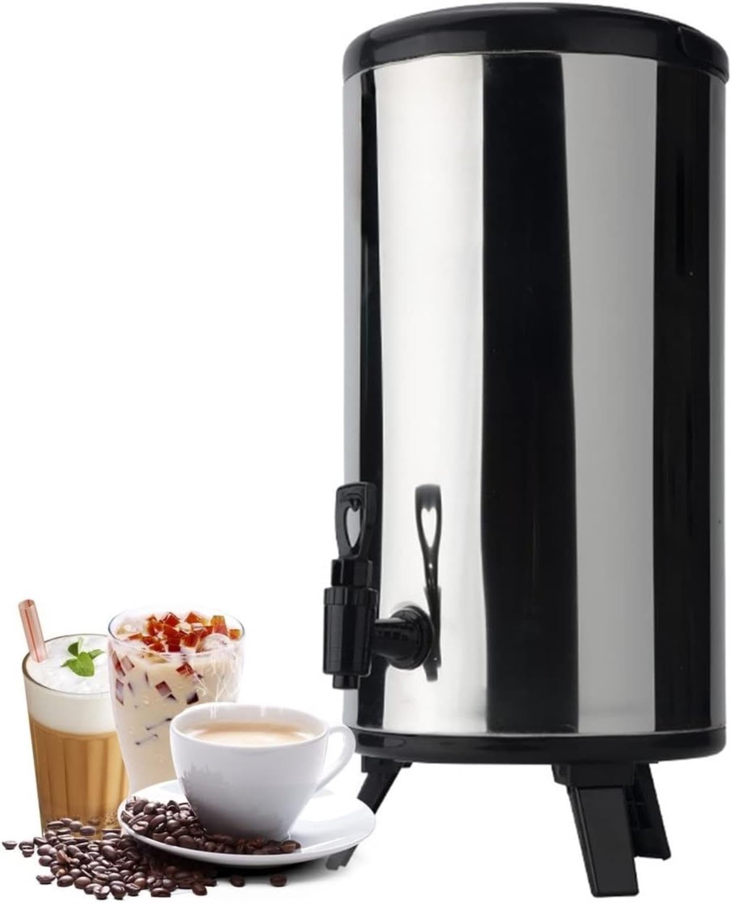 Urna Acqua Calda 15 Litri Urna Caffè Commerciale 100 Tazze - Foto 5