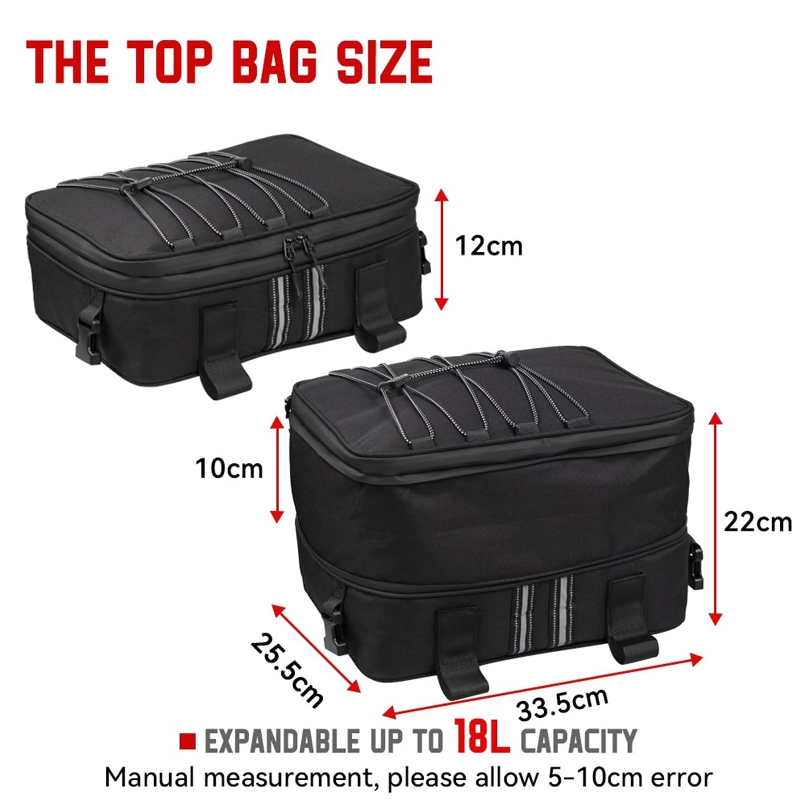 Bagaż motocyklowy torba Wodoodporna torba Top Box sakwy torba pokrowiec bagaż Tylny bagażnik Torba(3 Bags - A set)
