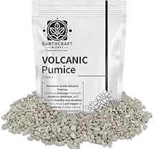 Volcanic Pumice for Plants – Natural Plant Pot Topper to Stop Fungus Gnats, Improve Drainage & Decorate Soil – Ideal for Cacti, Succulents, Bonsai & Houseplants (3 Litre Resealable Bag)